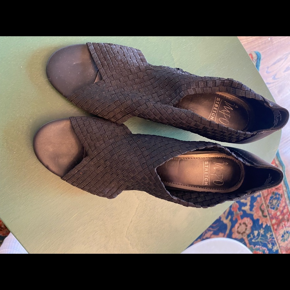 Impo stretch black espadrille